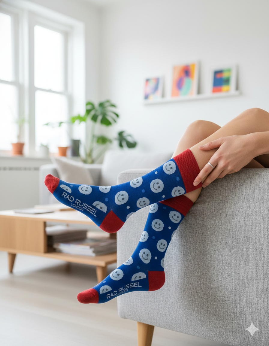 Rad Russel Smiley Socks